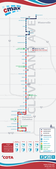 View the various stops along Cleveland Avenue